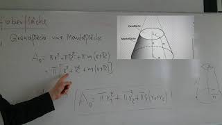 Berechnung der Kegelstumpfoberfläche [upl. by Wanyen]