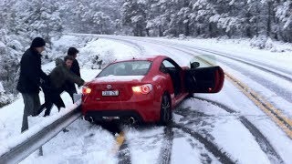 WINTER CAR crash  Snow FAILS compilation ❄ [upl. by Aivatra]