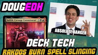 Rakdos Spell slinging burn Judith Carnage Connoisseur deck tech [upl. by Htebiram712]