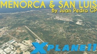 XPLANE 11 REVIEW LEMH amp LESL SCENERY BY JUAN PEDRO GP [upl. by Annaeel]