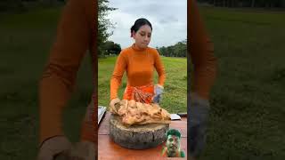 JUNGLE COOKING BY FLORIGEN GIRL food cook cooking rural mukbang [upl. by Renner]