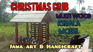 christmas crib kerala model multiwood handmade teak wood grains Jawa art amp Handicraft [upl. by Emolas491]