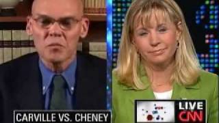 James Carville vs Liz Cheney  Larry King Mutes Em Both [upl. by Enilrae]