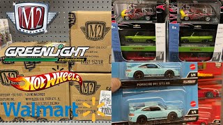 M2 Machines Chases Walmart Exclusive Greenlight BLUE MACHINE Chase and New Hot Wheels Car Culture [upl. by Arua]