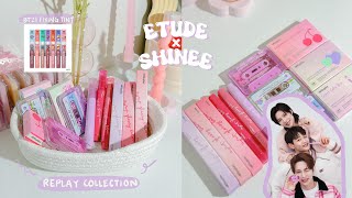 ETUDE x SHINEE 🎤🪩 Replay Collection Swatches  Review  Fixing Tint Swatches [upl. by As278]