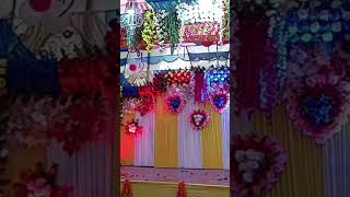 Stage Decoration flower Decoration 🥰❤️ shortvideo shortvideo [upl. by Lenoj]