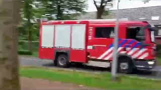 rijopleiding brandweer rijopleiding met spoed over de Elburgerweg Nunspeet [upl. by Mollee]