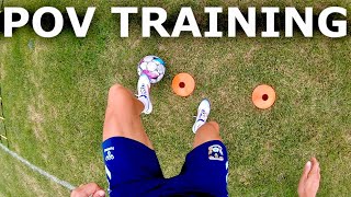 POV Training Session  Improve Fast Feet Dribbling and Finishing [upl. by Yblok]