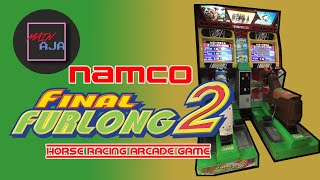 Balapan kuda di dalam ruangan Namco Final Furlong 2 Arcade Gameplay [upl. by Aronoel772]