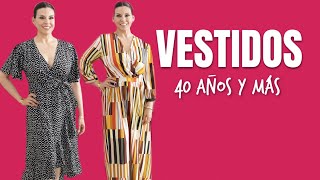 Vestidos 40 Años y Más  Moda Cuarentonas y Felices [upl. by Samot306]