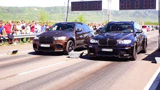 BMW X6M HAMANN 600HP vs BMW X6M GPOWER 800HP [upl. by Pirbhai184]