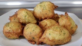 BUÑUELOS DE BACALAO ESPONJOSOS Y MUY SABROSOS [upl. by Lankton]