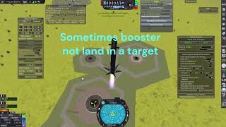 How To Land Booster In KSP [upl. by Enyalb]