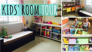 My Kids Room Tour  Small Indian Kids Room Layout Design amp Organizing [upl. by Zellner262]