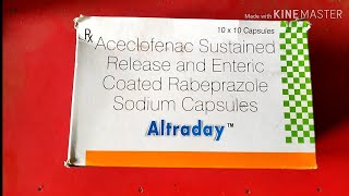 Altraday Capsules review in bengali Aceclofenac amp Rabeprazole uses and benefits [upl. by Belden]