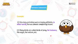 Connectors Rules 16  Sentence Connectors in English Grammar [upl. by Ilene]