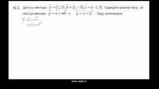 Аналитичка геометрија вектори  примери 6 [upl. by Adaner]