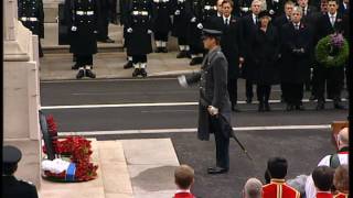 The Queen lays a wreath at the Cenotaph [upl. by Rebeca373]