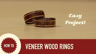 How to Make a Wood Ring  Woodturning a Ring [upl. by Haiacim]