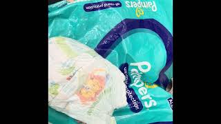 Pampers pants …honest review youtube baby diapers [upl. by Obeded]