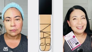 NARS Radiant Longwear Foundation VANUATU amp DIY Lashes [upl. by Naillik850]