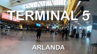 Terminal 5 Stockholm Arlanda Airport [upl. by Hanyaz]