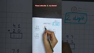 Two digit addition made simple number shortvideo maths viralvideo [upl. by Aneelehs259]