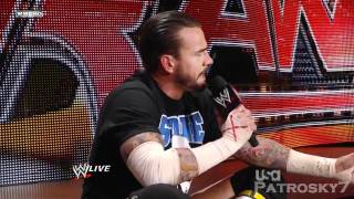 WWE Raw 2011 Español  CM Punk dispara contra Vince McMahon y la WWE [upl. by Namzzaj]