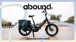 Howto Assemble the Aventon Abound SR  Electric Cargo Bike [upl. by Attelra]