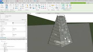 Creating Solid Wall amp Curtain Wall on Massing [upl. by Dewees]