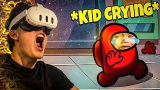 Grown Man Makes Kids CRY in Among Us VR [upl. by Tessie]