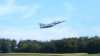 Mirage Jet take off at Dübendorf Airbase Switzerland  cool Sound [upl. by Uke]