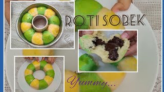 TANPA MIXER DIADUK SAJA ROTI SOBEK ISI COKLAT  RESEP ROTI SOBEK  MasakMudah [upl. by Assele]