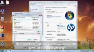 How to Fix quot Has stopped workingquot in windows 7 [upl. by Ordnasil]