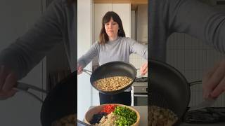 Day 61 of 100 Brown Rice Salad… Soo dense and savory salad recipe healthyrecipes plantbased [upl. by Miran]