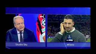 Ibrahimovic vs Condó quotFammi la domanda in inglese alloraquot [upl. by Aelam]