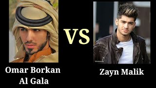 OMAR BORKAN AL GALA VS ZAYN MALIK  HANDSOME VS HANDSOME [upl. by Ulland68]