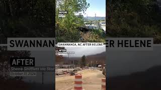 Before amp After Swannanoa NC 1 Month After Hurricane Helene [upl. by Dammahum208]