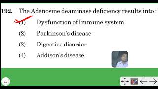 The Adenosine deaminase deficiency results into  1 Dysfunction of Immune system [upl. by Giglio628]