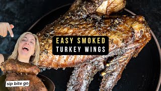 How To Cook Smoked Turkey Wings On Traeger Ironwood 650 [upl. by Nivle122]