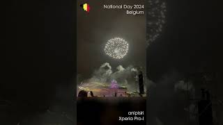 Shorts Celebrate Belgium  National Day 2024 Fireworks  Drone  Laser [upl. by Parrnell502]