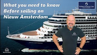 Nieuw Amsterdam Cruise Ship Tour Public Spaces Pools Entertainment amp Cabins hollandamerica [upl. by Kcire]