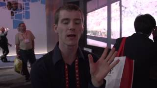 Sharp Flexible OLED Screen Demo  Linus Tech Tips CES 2013 [upl. by Yragerg]