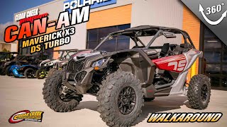 Walkaround  2024 CanAm® Maverick X3 DS Turbo Fiery Red amp Hyper Silver [upl. by Girish]