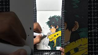 Drawing Izuku Midoriya aka Deku of My Hero Academia 🔥 shorts animedrawing myheroacademia [upl. by Enaelem]