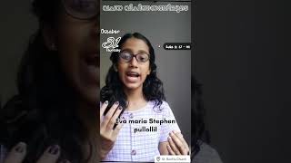 വചന വിചിന്തനത്തിലൂടെ 31102024 Eva maria Stephen pullollil [upl. by Carol271]