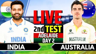 India vs Australia 2nd Test Day 2  IND vs AUS Live Match  Live Cricket Match Today 3rd Session [upl. by Ruhtracm]