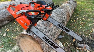 Testing Echo 620p and Echo 680 Muffler modified vs Stock Fast Firewood chainsaws [upl. by Narol136]