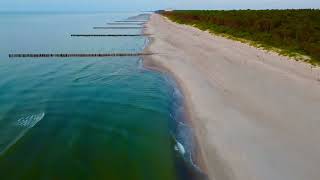 Dziwnów Baltic Sea beach sunset [upl. by Ahsenek431]