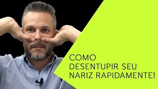 COMO DESENTUPIR O NARIZ RAPIDAMENTE [upl. by Violeta]